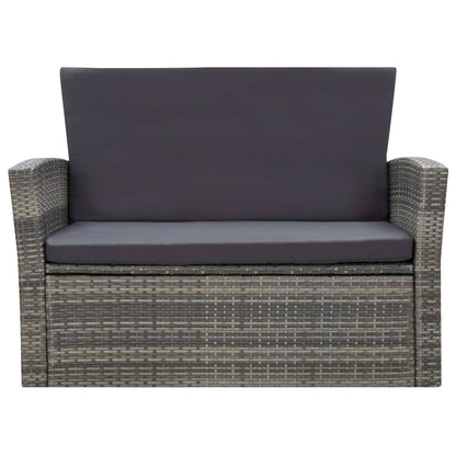 Loungeset – Tuinset – Loungemeubel – Zitgroep – Tuinmeubelset – Polyrotan – Weerbestendig – Inclusief Kussens