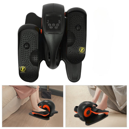 Minitrainer – Hometrainer – Bureaufiets – Stoelfiets – Deskbike – Compact Onder-tafel Design – Handmatige Weerstand – Antislip Pedalen – Robuust IJzer & Kunststof – Ruimtebesparend Oranje/Zwart