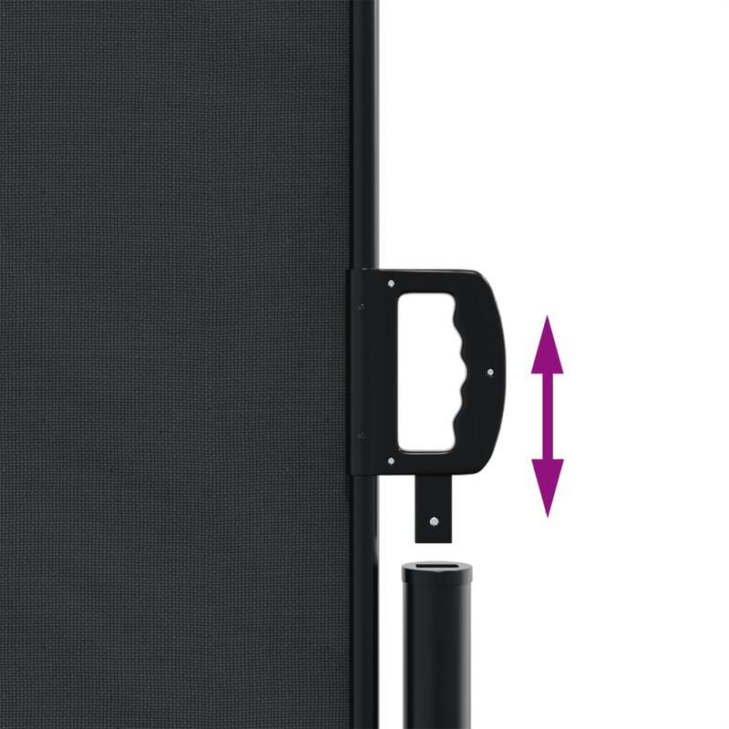 Uitschuifbaar Windscherm – Privacy Scherm – Beschermingsscherm – Balkon Scherm – Tuin Windscherm – 160 Cm Hoog – 600 Cm Breed - Zwart