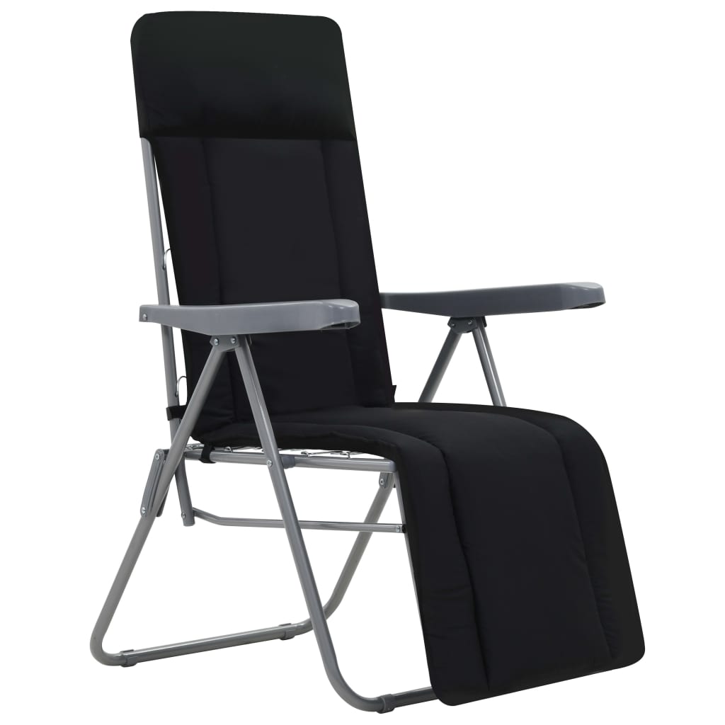 Inklapbare Tuinstoelen – Campingstoelen – Relaxstoelen – Tuinmeubilair – Verstelbare Rugleuning – Stalen Frame – Comfortabele Kussens