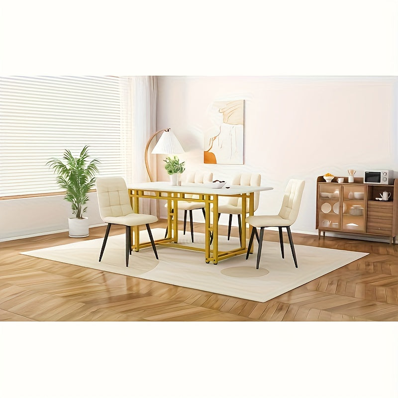 Uitbreidbare Eettafel – Uitschuifbare Tafel – Verlengbare Tafel – Eettafel 6 Personen – Zwart Tafelblad – Bamboo Poten – Compact & Lichtgewicht – Volledig Gemonteerd