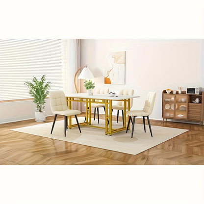 Uitbreidbare Eettafel – Uitschuifbare Tafel – Verlengbare Tafel – Eettafel 6 Personen – Zwart Tafelblad – Bamboo Poten – Compact & Lichtgewicht – Volledig Gemonteerd