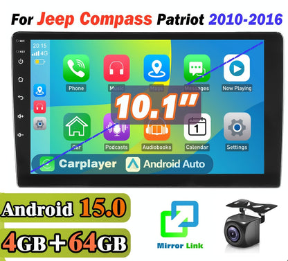 Android Autoradio – Car Stereo – Multimedia Systeem – Auto Radio – In-Car Entertainment – Android 15.0 Met AHD Camera – 10,1 Inch IPS Scherm – 4GB RAM 64GB Opslag