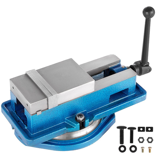 Freesbankklem – Bankklem – Werkbankklem – Freesmachineklem – Zaagklem – 10 cm Klemwijdte – 360° Draaibare Basis – Gietijzeren Stevige Grip