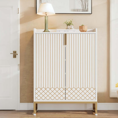 Schoenenkast – Schoenenrek – Schoenopberger – Schoenmeubel – Schoenhouder – 5-Lagen Met Deuren – Ruimtebesparend Verticaal Design