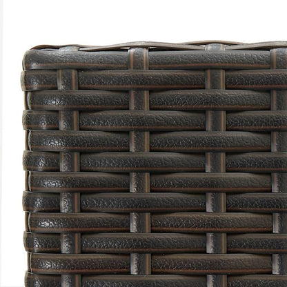 2-Pack Brown Woven Resin Bar Stools: Lightweight, Stable, Perfect for Outdoor Bars and Patios, Modern Woven Design with Terrace Height