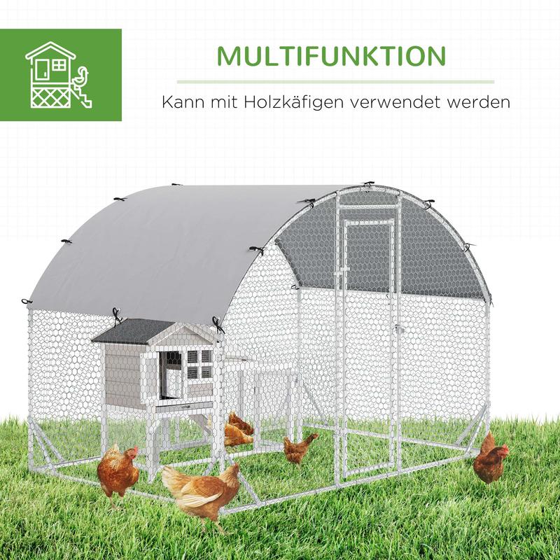 Buitenren Dierenren Kippenren Kleinveeren Buitenhok – Vrije Uitloop Konijnenren Eendenren – Stevig Stalen Frame – Waterafstotend Oxford Doek