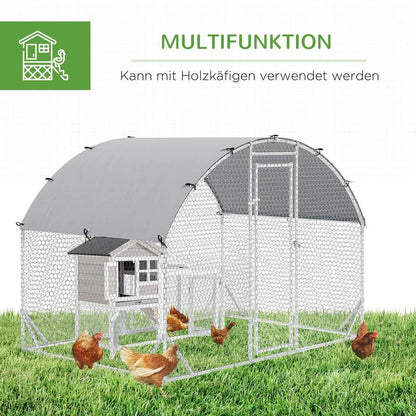 Buitenren Dierenren Kippenren Kleinveeren Buitenhok – Vrije Uitloop Konijnenren Eendenren – Stevig Stalen Frame – Waterafstotend Oxford Doek