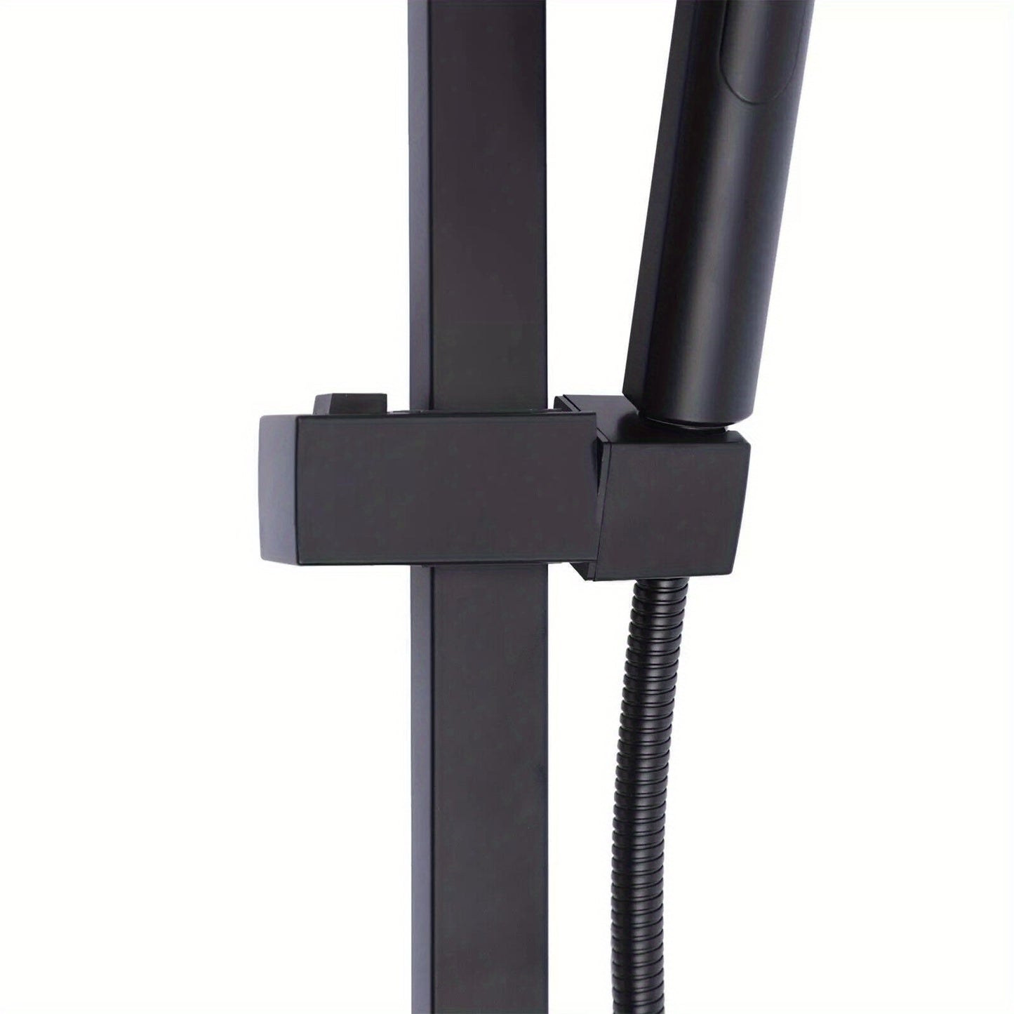 Doucheset – Regendouche – Douchepaneel – Douchekraan – Handdouche – Thermostatisch – Mat Zwart – Messing En RVS – Verstelbare Hoogte 80-120 cm