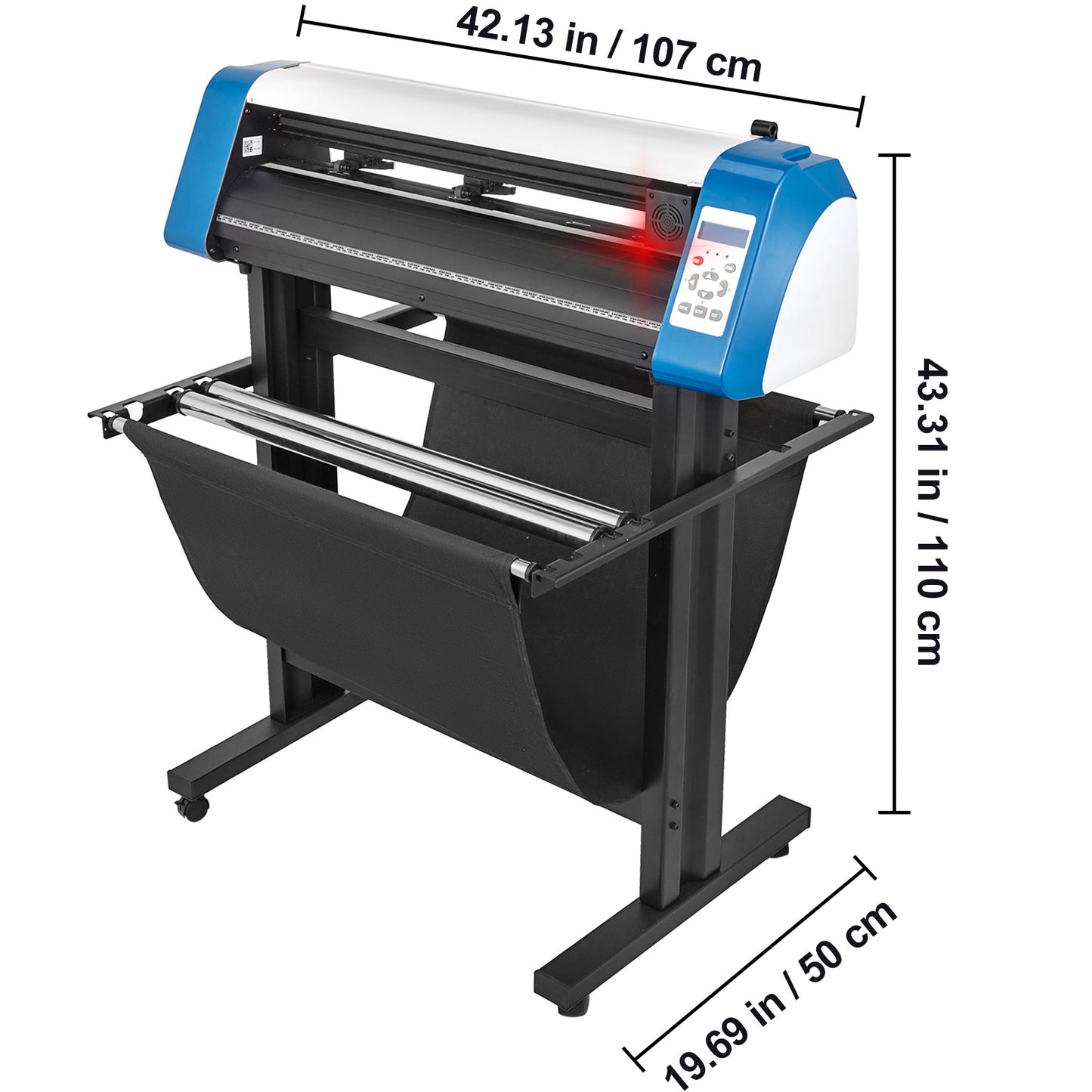 Vinyl Snijplotter – Snijmachine – Contourplotter – Stickerprinter – Labelsnijder – Geïntegreerde Optische Sensor – Snijbreedte 78 cm – Variant 119