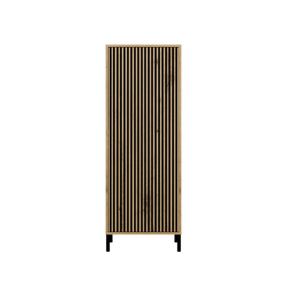 Keukenkastdeurtje – Kastdeurtje – Keukendeur – Meubeldeur – Kastdeur – Lamellen Front Met Golfpatroon – TIP-ON Systeem – Laminated Hout