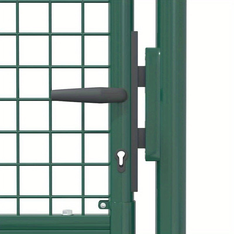 Groene Stalen Poort – Tuinpoort – Sierpoort – Afsluitpoort – Terraspoort – Duurzaam Staal – Afmeting 100x150 cm