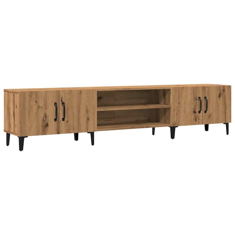 Tv-kast – Tv-meubel – Entertainmentmeubel – Multimedia kast – Opbergmeubel – Walnootbruin – Ruimtebesparend Ontwerp – Hoogwaardig Meerlaagshout