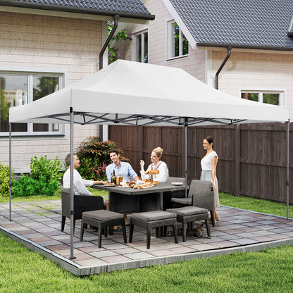Pop-up Tent – Partytent – Outdoor Tent – Gazebo – Canopy – Wit – 3,05x4,57 Meter – Verstelbare Hoogte – Oxford Stof