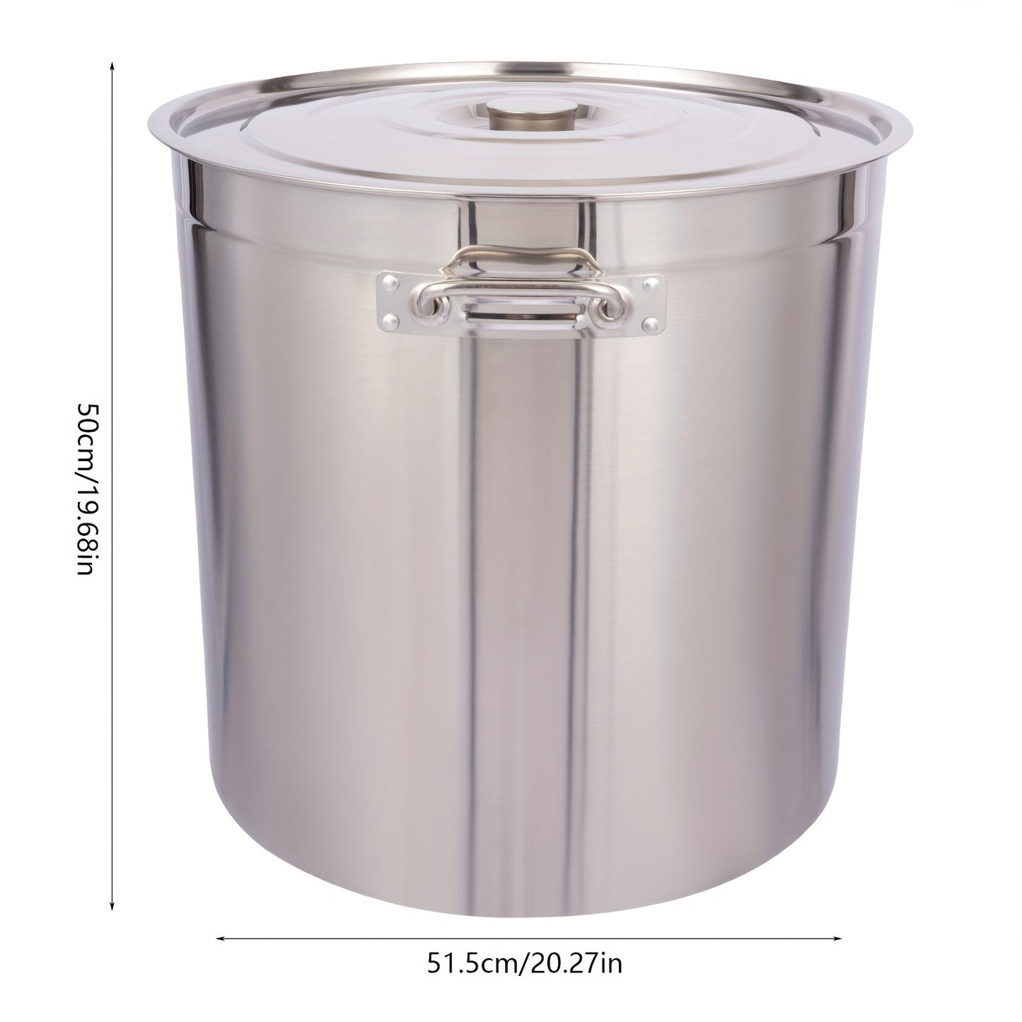 Soepketel – Soeppot – Kookpot – Stoofpan – Grote Pan – Roestvrij Staal 304 – 98 Liter Inhoud - QUORE