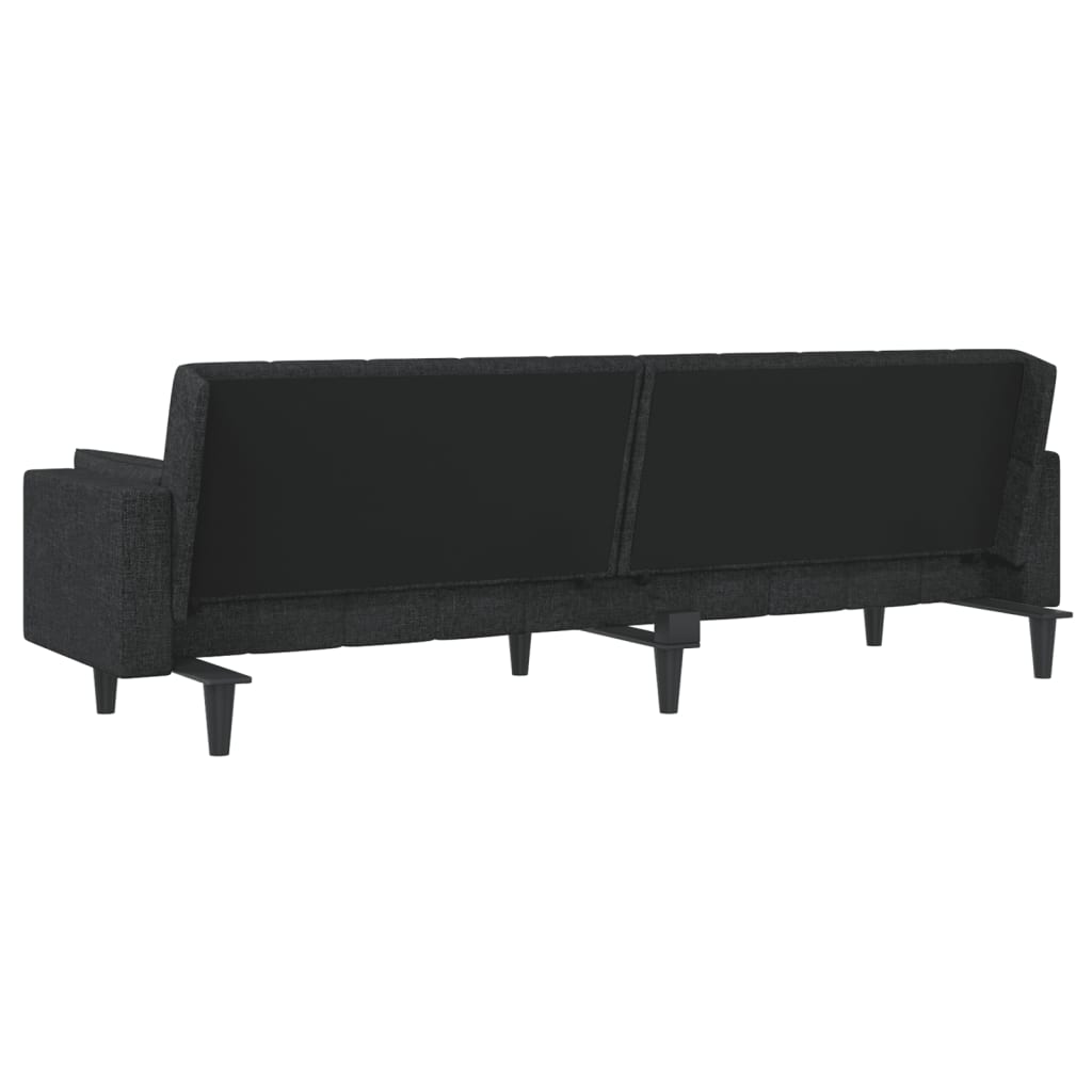 Slaapbank – Slaapstoel – Bedbank – Logeerbed – Futonbank – Crème Kleur – 2-Persoons – Met Stof Bekleding – Met Stevig Metalen Onderstel