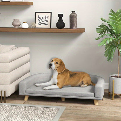 Hondenbank – Huisdierenbank – Hondensofa – Hondenbed – Kattenbank – Verhoogd Comfort – Slijtvast Stof – Scandinavisch Design – Voor Grote Honden