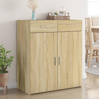 Dressoir – Sideboard – Kasten – Bergmeubel – Opbergmeubel – Sonoma Eiken Bruin – Modern Design – Met Slot – Vloerbevestiging – MDF Hout