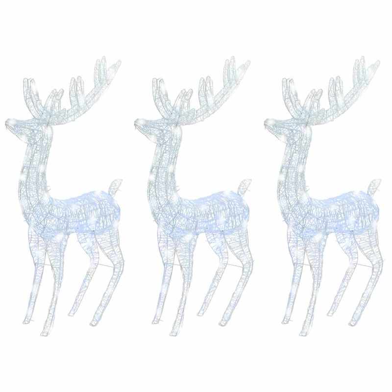 Rendierdecoratie – Kerstdecoratie – Winterornament – Tuindecoratie – Feestelijke Versiering – XXL 180 cm – Hoogwaardig Acryl – Weerbestendig Indoor Outdoor