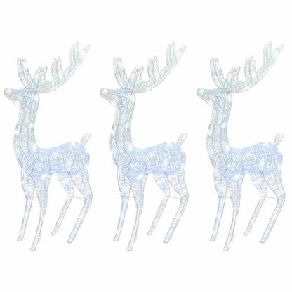 Rendierdecoratie – Kerstdecoratie – Winterornament – Tuindecoratie – Feestelijke Versiering – XXL 180 cm – Hoogwaardig Acryl – Weerbestendig Indoor Outdoor
