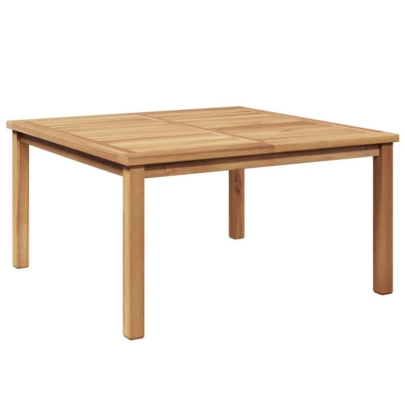 Coffee Table Bruin 85 X 85 X 45 Cm Solid Teak Wood Practical, Removable, Suitable for All Seasons