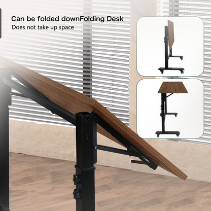 Inklapbare Werkbank – Vouwtafel – Opklapbare Werktafel – Verstelbare Werktafel – Mobiele Werkbank – 49x110 cm – Hoogte Verstelbaar – Gemaakt Van Hout