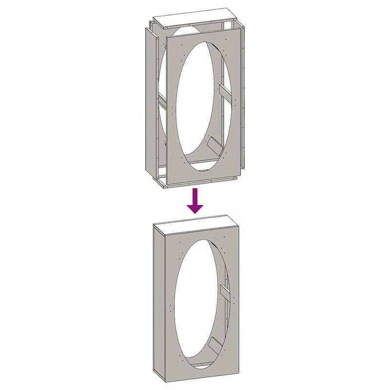Houtopslag – Brandhoutrek – Haardhoutrek – Houtrek – Boomstammenrek – Koudgewalst Staal – 50x23x100 cm – Inclusief Waterdichte Beschermhoes