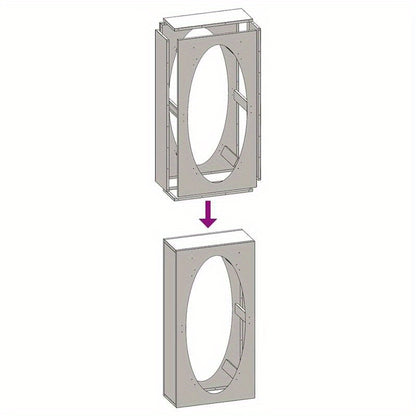 Houtopslag – Brandhoutrek – Haardhoutrek – Houtrek – Boomstammenrek – Koudgewalst Staal – 50x23x100 cm – Inclusief Waterdichte Beschermhoes