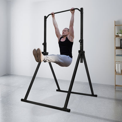 Pull Up Bar – Dips Station – Power Tower – Fitness Rek – Thuisgym – Verstelbare Hoogte – Carbonstaal – Max. 200 kg Belastbaar – Vouwbaar & Vrijstaand