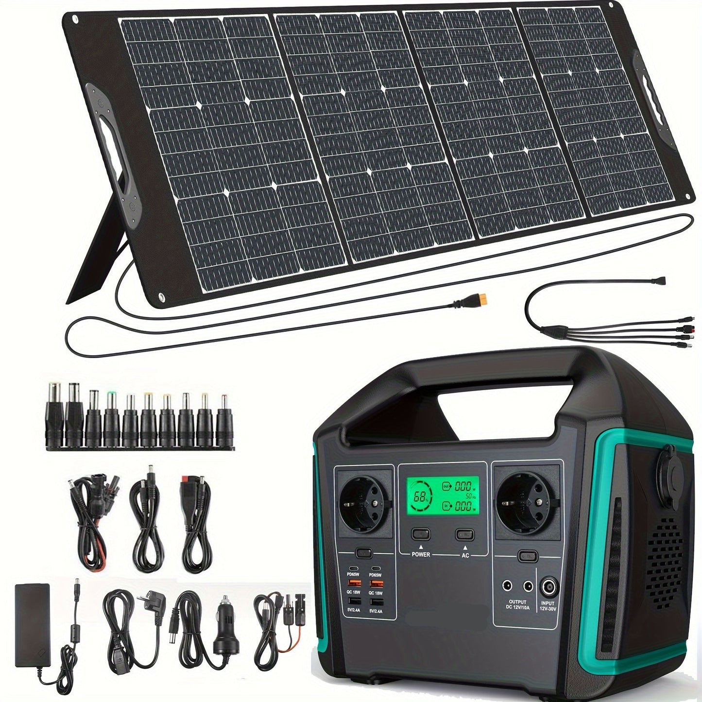 Draagbare Powerstation – Mobiele Accu – Noodstroomvoorziening – Camping Accu – 725 Wh Capaciteit – 1000W Continu Vermogen