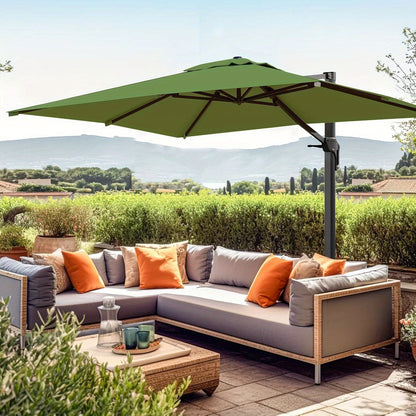 Parasol – Aluminium Parasol – Tuinparasol – Stokparasol – Terrasparasol – Rond 300 cm – 360° Draaibaar & Kantelbaar – UV50+ Bescherming