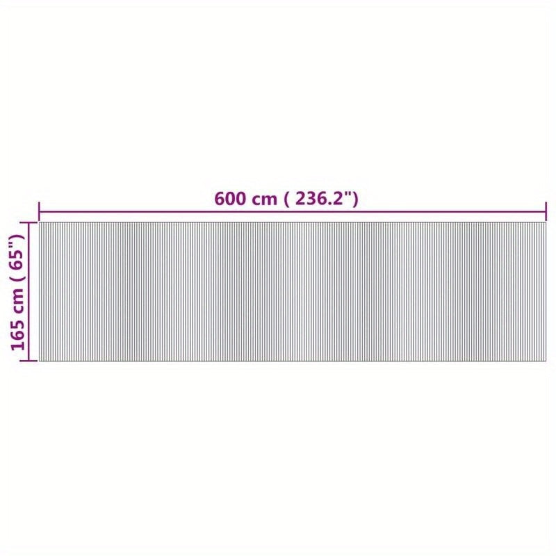 Roomdivider Bamboe – Kamerscherm – Scheidingswand – Vouwdeur – Ruimteverdeler – Natuurlijk Materiaal – 165x600 cm – Modern Minimalistisch