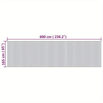 Roomdivider Bamboe – Kamerscherm – Scheidingswand – Vouwdeur – Ruimteverdeler – Natuurlijk Materiaal – 165x600 cm – Modern Minimalistisch