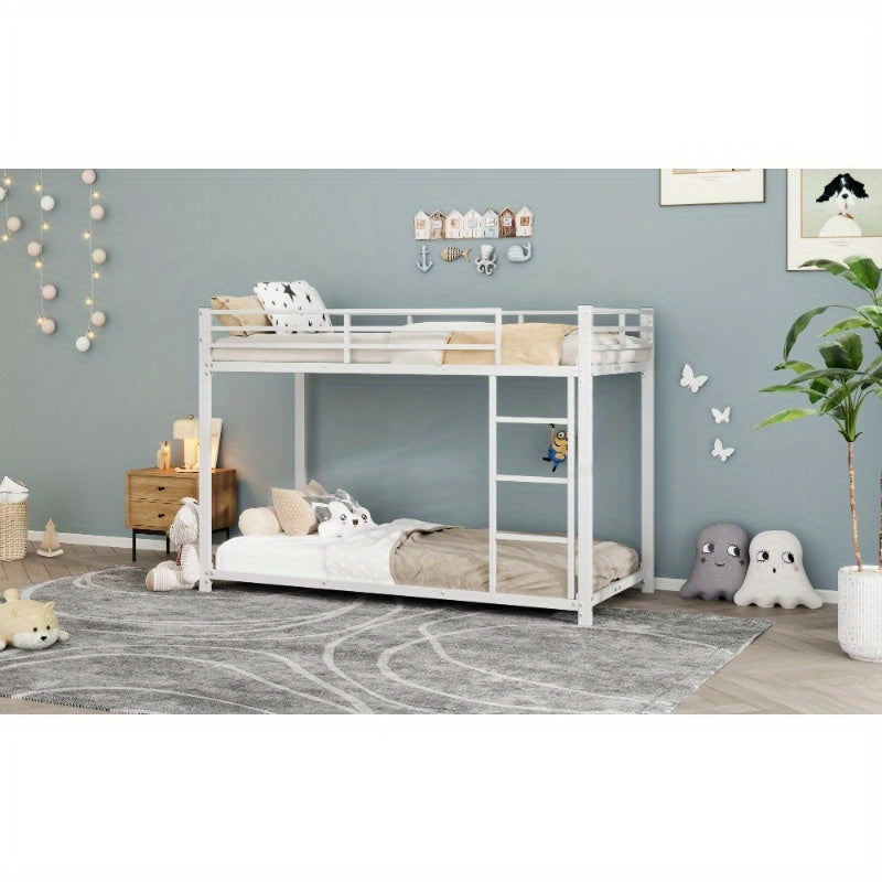 Metalen Stapelbed – Stapelbed – Bunk Bed – Metalen Bedden – 90x200 Cm – Stevig Metaal – Klassiek Wit