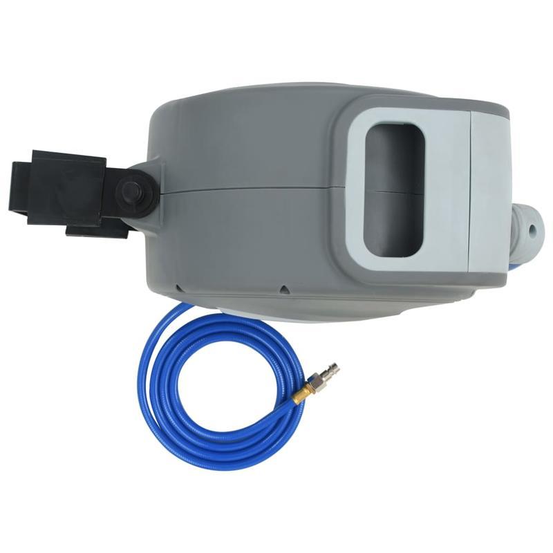 Tuinslanghaspel – Slanghouder – Wandslangenbox – Slanghaspel Automatisch – Slangenwagen – 20 Meter Slang – Automatisch Oprolsysteem – Duurzaam Kunststof