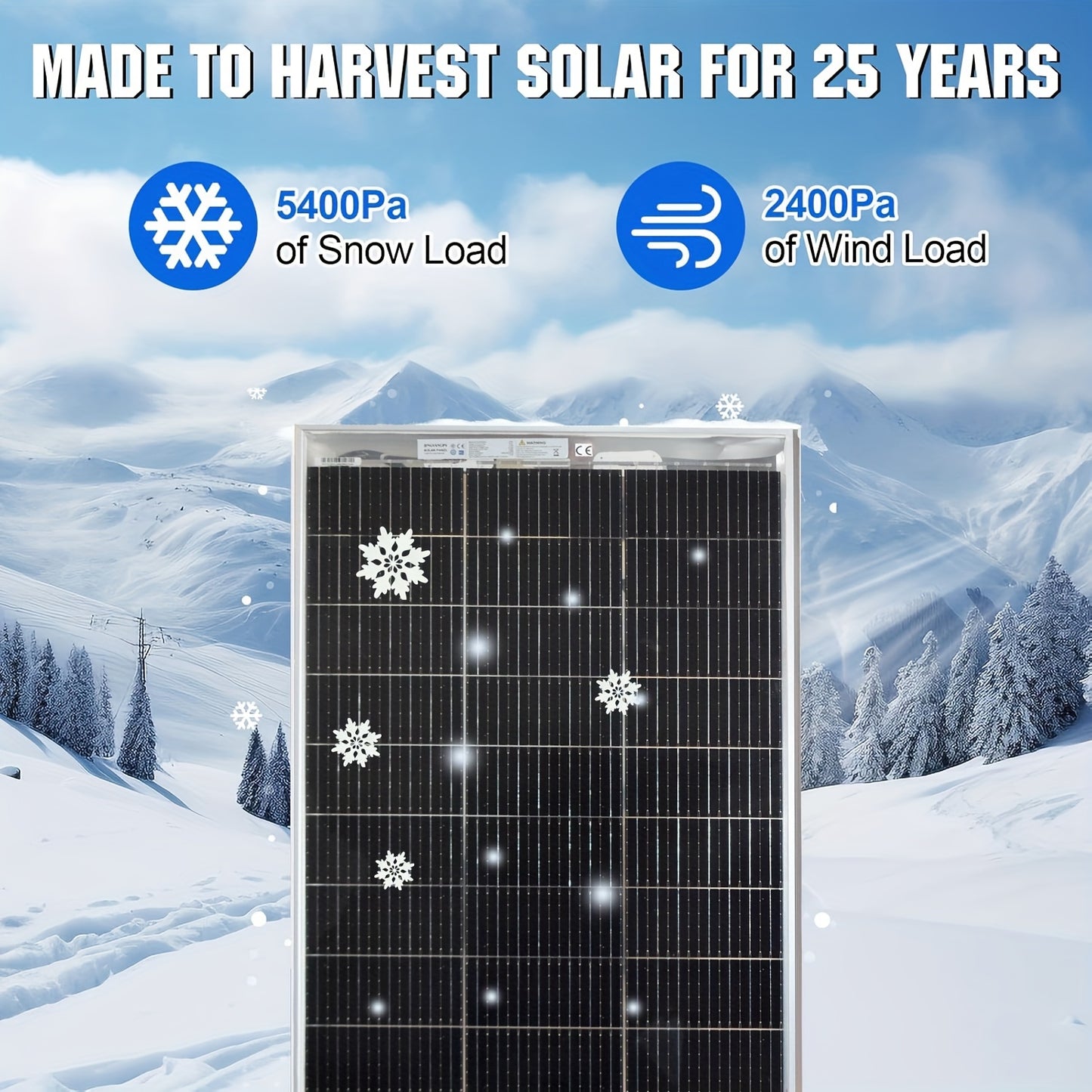 120W Zonnepaneel – Solar Paneel – Photovoltaïsch Paneel – Rigid Zonnepaneel – Transparant Zonnepaneel – Monokristallijn Silicium – Compact & Licht Gewicht – Inclusief 90cm Kabel