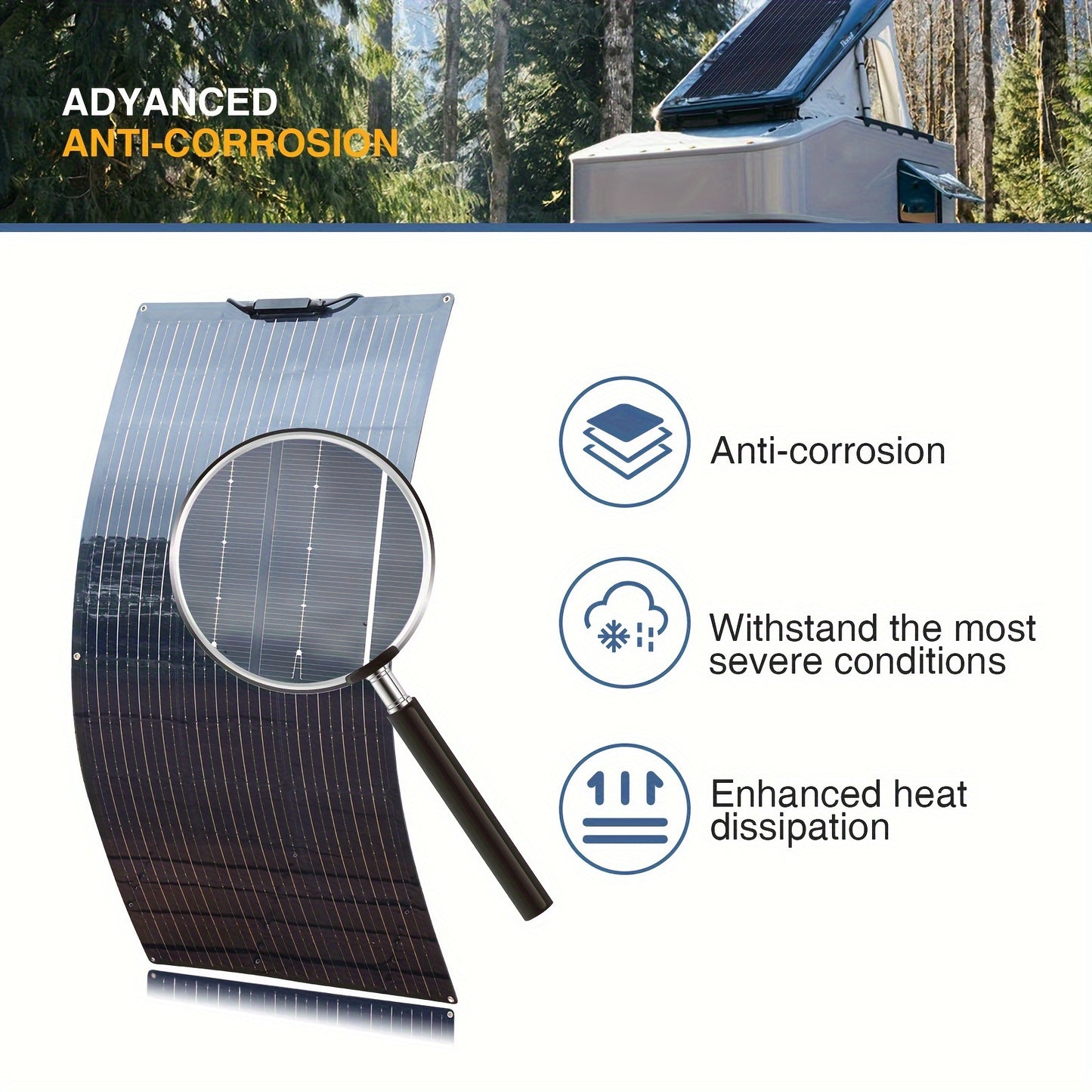 200W Zonnepaneel Kit – Solar Panel Set – Zonne-energie Systeem – Batterijlader – Zonnecel Systeem – Flexibel & Lichtgewicht – Inclusief 20A Ladingsregelaar – Hoog Rendement Monokristallijn