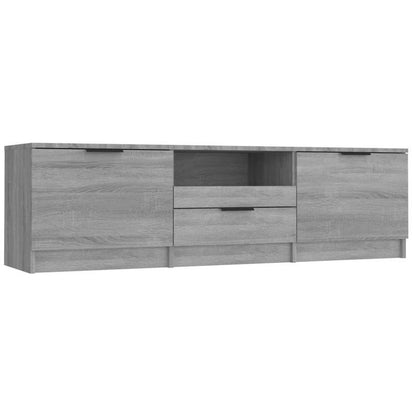 Tv-meubel – Tv-kast – Tv-dressoir – Mediameubel – Opbergkast – Grijs Sonoma – 140x35x40 cm – Houtmateriaal