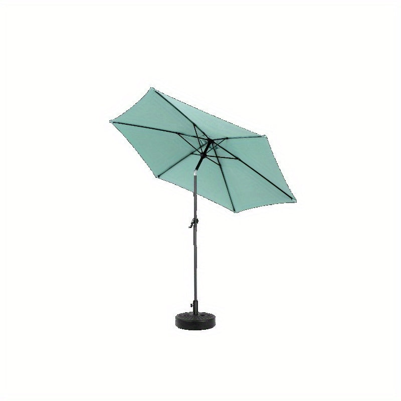 Large Rectangular Double Sided Outdoor Umbrella with Crank, Light Green Patio Garden Cantilever Umbrella, Durable Metal Frame and Waterproof Fabric for Deck Poolside Backyard Shade