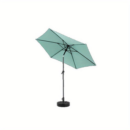 Large Rectangular Double Sided Outdoor Umbrella with Crank, Light Green Patio Garden Cantilever Umbrella, Durable Metal Frame and Waterproof Fabric for Deck Poolside Backyard Shade