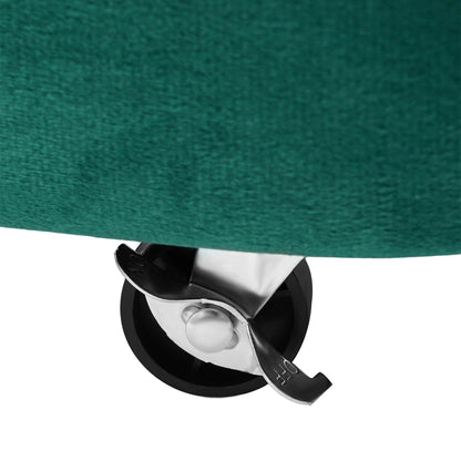 Ottoman – Poef – Voetenbank – Opbergkist – Zitbankje – 5-in-1 Multifunctioneel – Compact 18x48 cm – Comfortabele Memory Foam – Groen