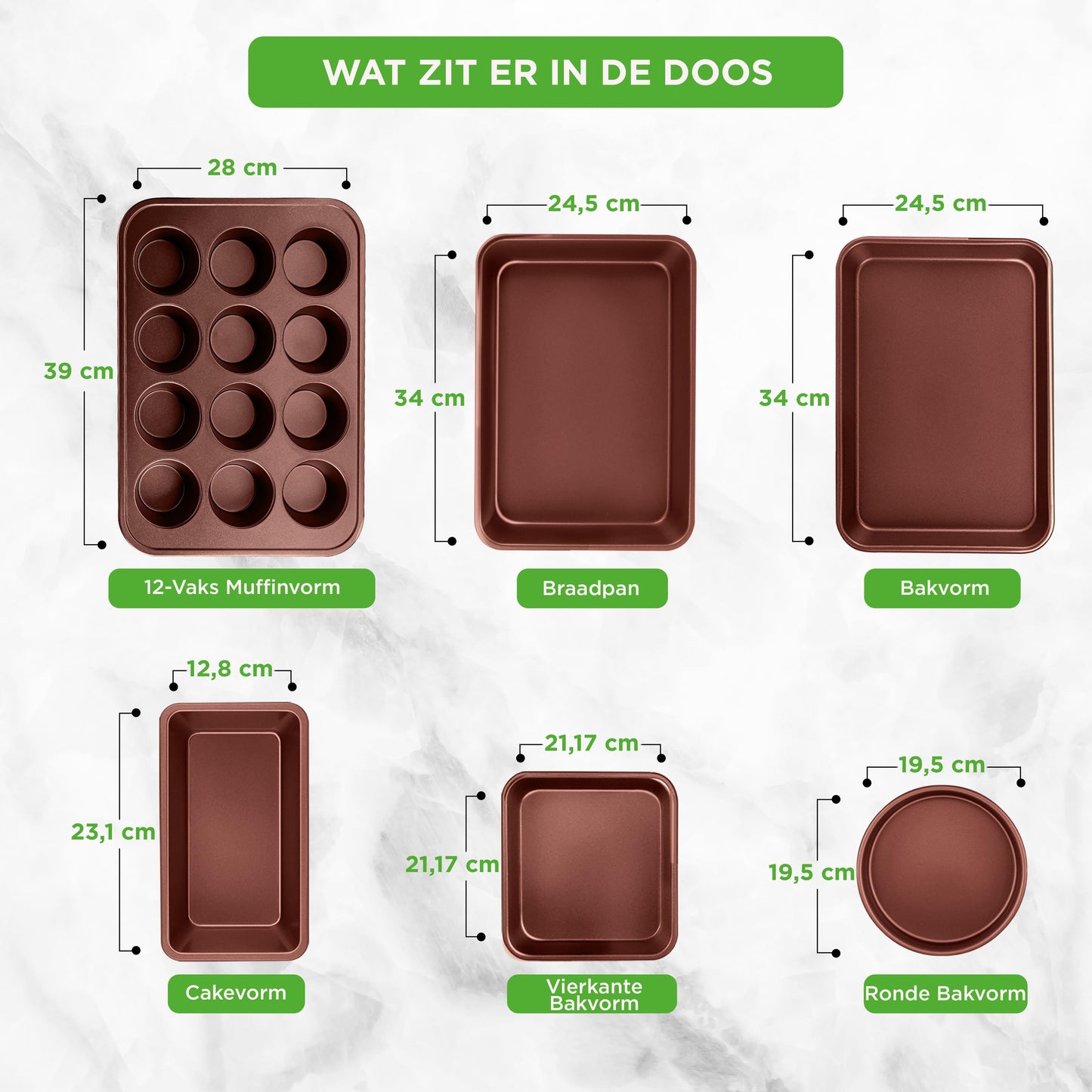 Pannenset – Kookset – Kookpannenset – Koekenpannenset – Bakpannenset – 20-delig – Antiaanbaklaag – Geschikt Voor Alle Warmtebronnen