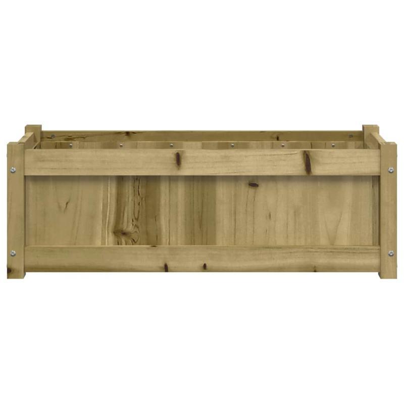 Bloemenrek – Plantenrek – Bloemenhouder – Plantenhouder – Houtrek Marrone – Geïmpregneerd Dennenhout – Weerbestendig – Set van 2 Stuks