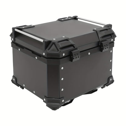 Motor Topkoffer – Motor Bagagebox – Motor Achterkoffer – Motor Koffer – Motor Trunk – 45L Ruime Inhoud – Waterdicht Aluminium Zwart