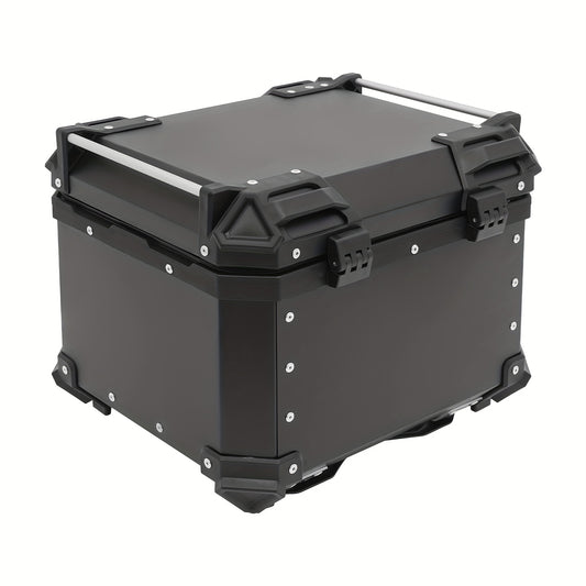 Motor Topkoffer – Motor Bagagebox – Motor Achterkoffer – Motor Koffer – Motor Trunk – 45L Ruime Inhoud – Waterdicht Aluminium Zwart