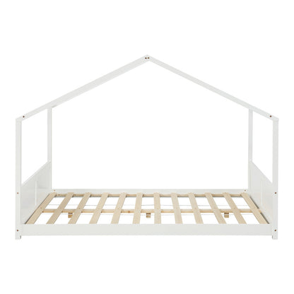 Kinderbed Huisvorm – Huisbed – Bedhuis – Houten Kinderbed – Bedje – 140x200 cm – Massief Dennenhout – Eenvoudige Montage