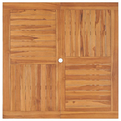 Moderne Tuin-Eettafel – Tuinmeubel – Buiten Tafel – Terrastafel – Houten Eettafel – Massief Teakhout – Weerbestendig – 110x110x75 cm