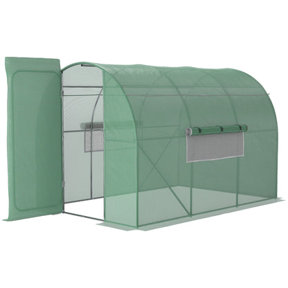 Tuinkas – Broeikas – Kweekkas – Foliekas – Serre – Tunnelkas – 6 m² – Gegalvaniseerd Stalen Frame 2,5 cm Diameter