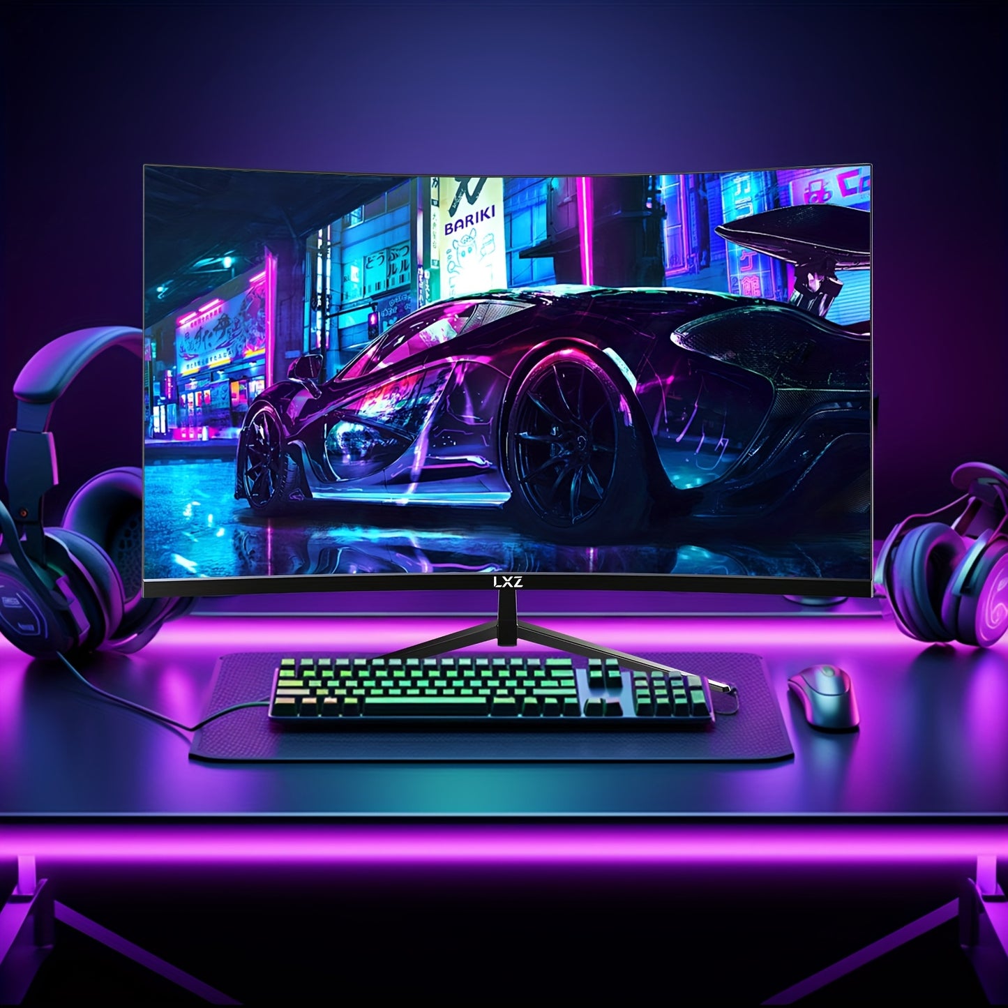 32 inch Curved Gaming Monitor – Curved Scherm – PC Monitor – Gaming Display – Frameloos Scherm – 2K QHD Resolutie – 180Hz Verversingssnelheid