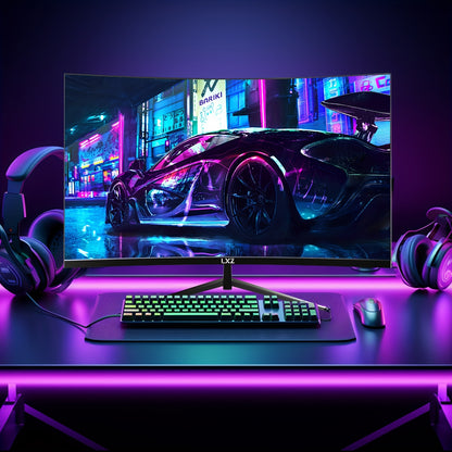 32 inch Curved Gaming Monitor – Curved Scherm – PC Monitor – Gaming Display – Frameloos Scherm – 2K QHD Resolutie – 180Hz Verversingssnelheid